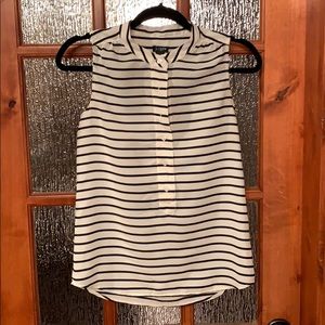 J Crew striped sleeveless blouse top